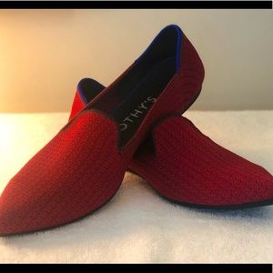 Rothy’s- Rare Scarlet Tweed Point Loafer - Sz 9